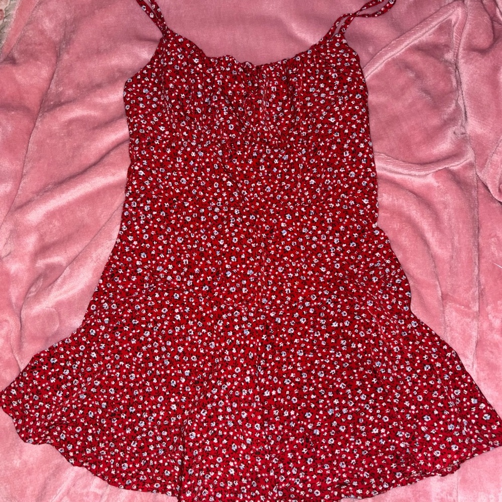 Floral Red Jumpsuit